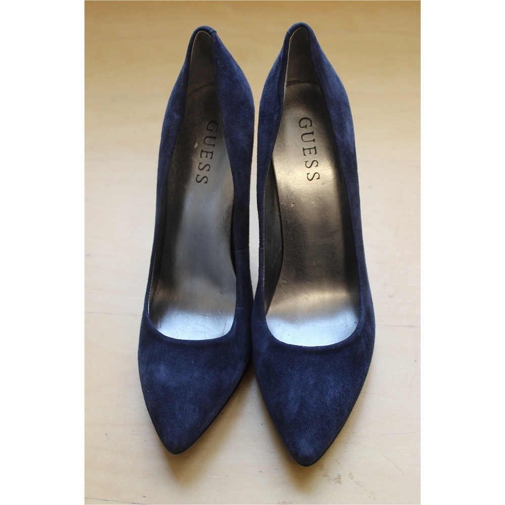 Guess | Navy Blue Suede Pumps